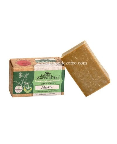 Champú sólido de alfalfa - Pelo seco y quebradizo